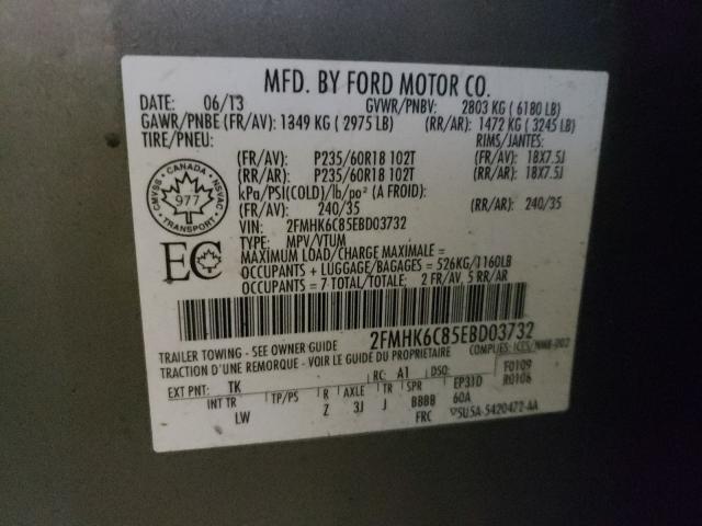 2014 FORD FLEX SEL 2FMHK6C85EBD03732