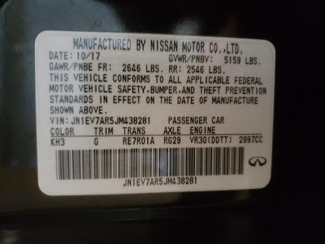 2018 INFINITI Q50 JN1EV7AR5JM438281