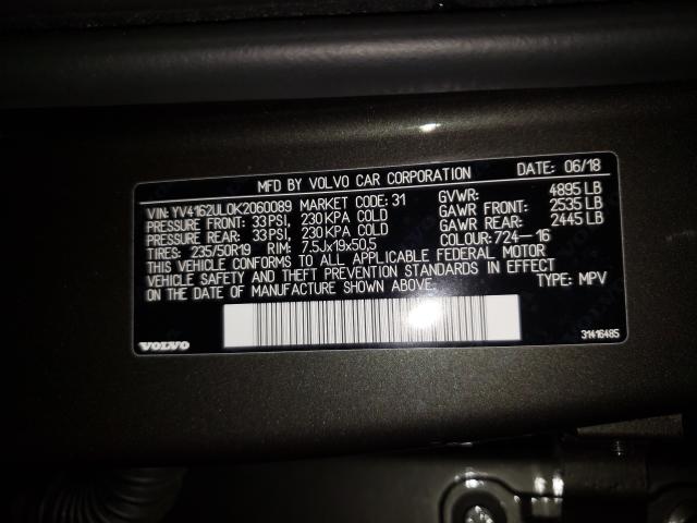 2019 VOLVO XC40 T5 IN YV4162UL0K2060089