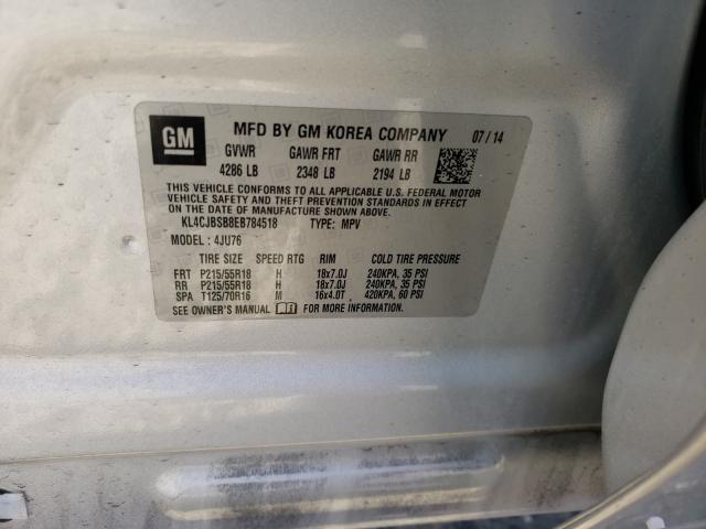 2014 BUICK ENCORE CON KL4CJBSB8EB784518