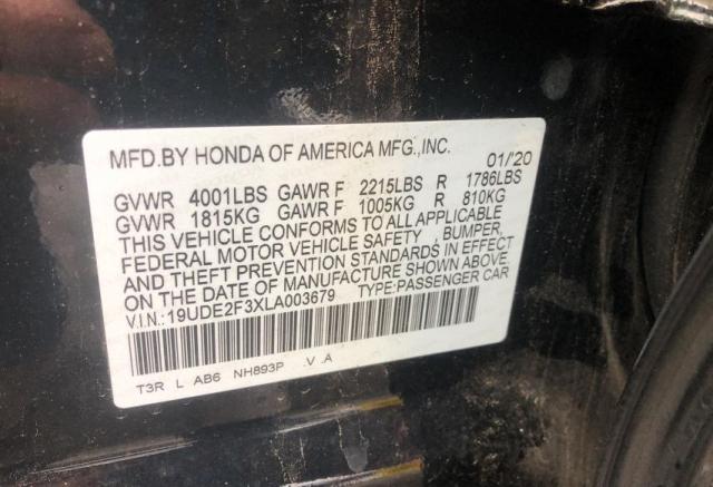 2020 ACURA ILX 19UDE2F3XLA003679