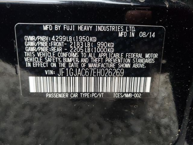 2014 SUBARU IMPREZA PR JF1GJAC67EH026269