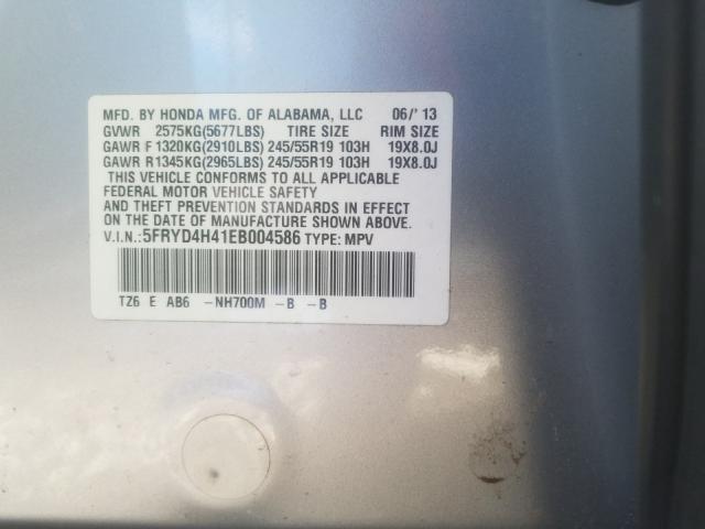 2014 ACURA MDX TECHNO 5FRYD4H41EB004586