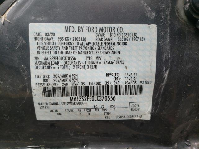 2020 FORD ECOSPORT S - MAJ3S2FE0LC370556