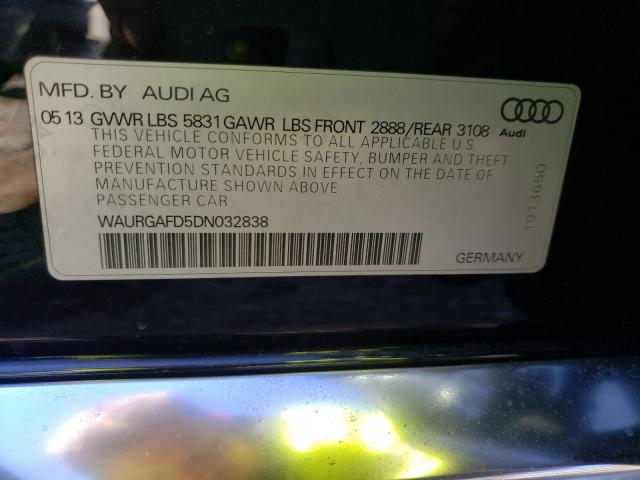 2013 AUDI A8 L QUATT WAURGAFD5DN032838