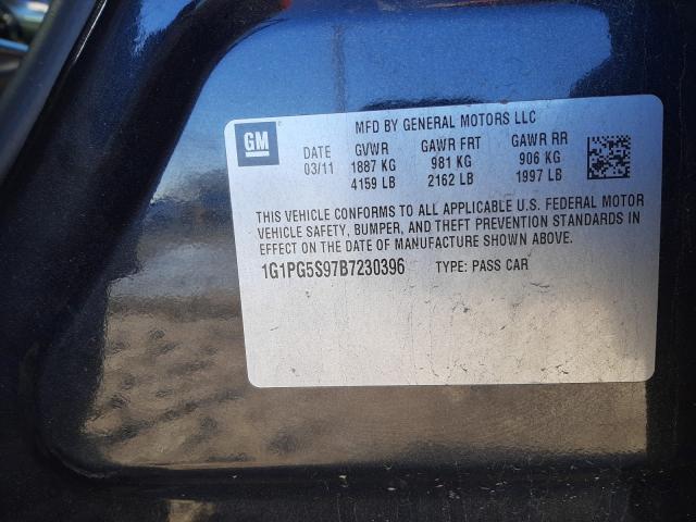 2011 CHEVROLET CRUZE LT 1G1PG5S97B7230396
