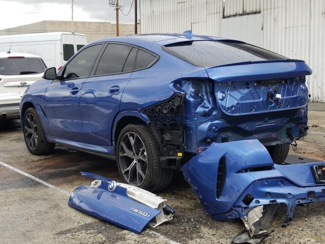 2020 BMW X6 M50I 5UXCY8C0XLLE40456