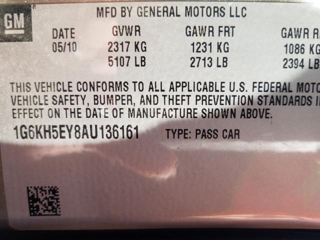 2010 CADILLAC DTS PREMIU 1G6KH5EY8AU136161