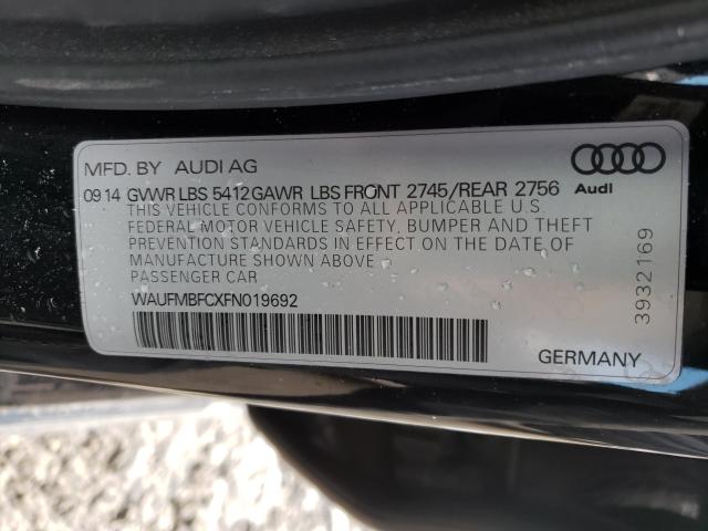 2015 AUDI A6 PREMIUM WAUFMBFCXFN019692