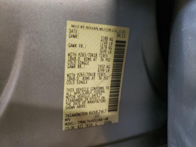 2013 NISSAN ARMADA SV 5N1AA0NC9DN608267