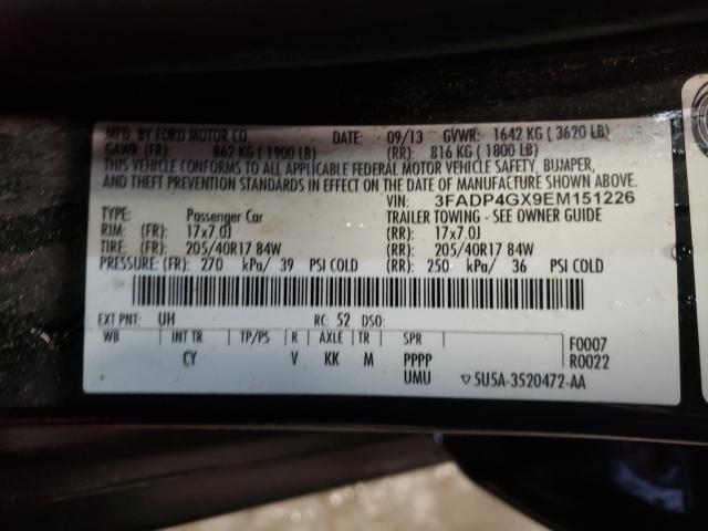 2014 FORD FIESTA ST 3FADP4GX9EM151226
