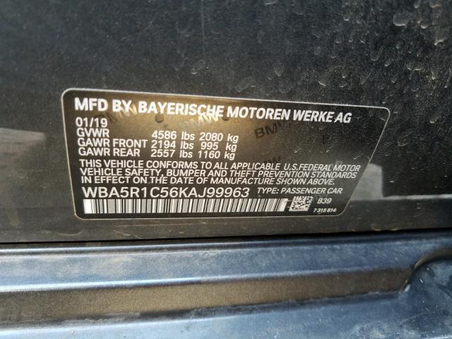 2019 BMW 330I WBA5R1C56KAJ99963