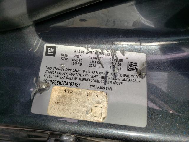 2012 BUICK VERANO 1G4PP5SK3C4167127