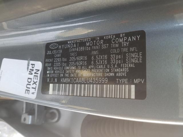 2020 HYUNDAI KONA SE KM8K1CAA8LU435999