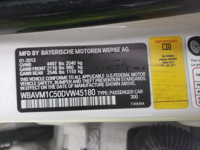 2013 BMW X1 SDRIVE2 WBAVM1C50DVW45180