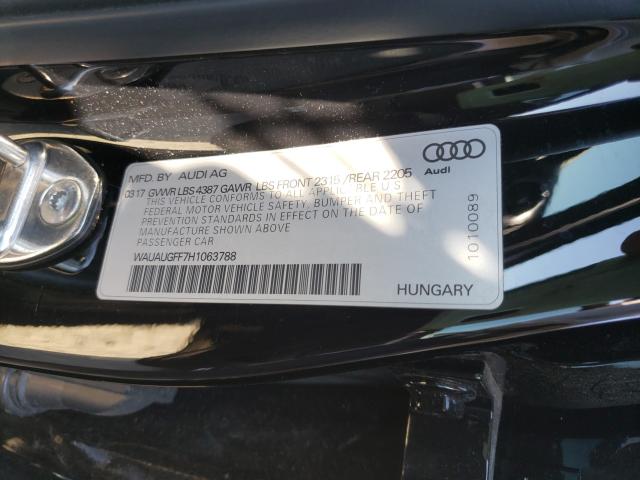 2017 AUDI A3 PREMIUM WAUAUGFF7H1063788