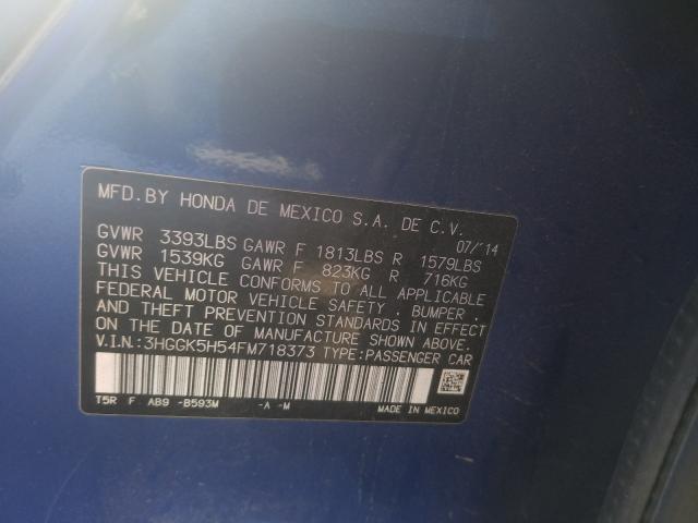 2015 HONDA FIT LX 3HGGK5H54FM718373