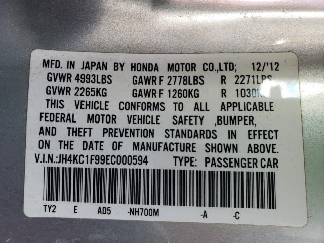 2014 ACURA RLX ADVANC JH4KC1F99EC000594