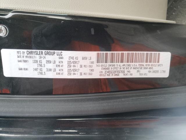2015 DODGE GRAND CARA - 2C4RDGCG9FR567836