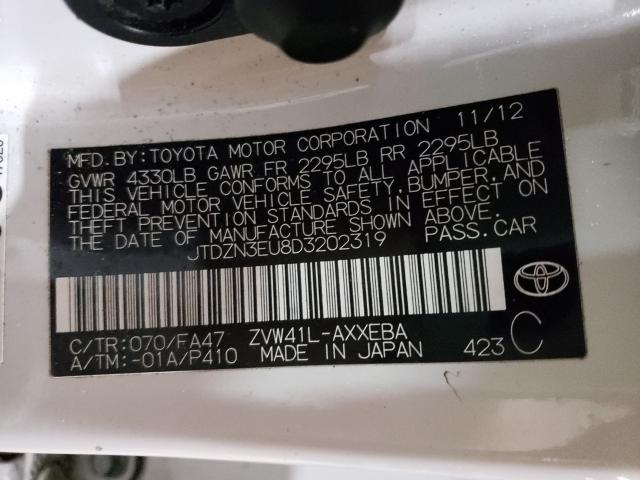 2013 TOYOTA PRIUS V JTDZN3EU8D3202319