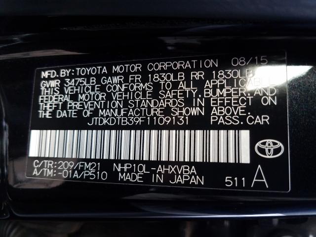 2015 TOYOTA PRIUS C JTDKDTB39F1109131