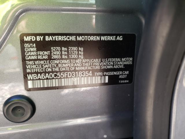 2015 BMW 640 I GRAN WBA6A0C55FD318354