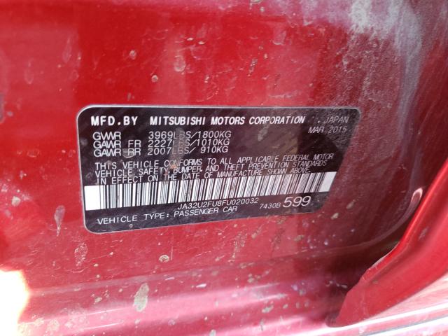 2015 MITSUBISHI LANCER ES JA32U2FU8FU020032