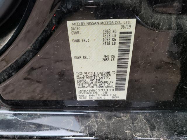 2020 NISSAN ALTIMA SL 1N4BL4EV8LC101114