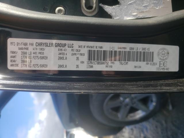 2011 DODGE RAM 1500 1D7RV1CT8BS600752
