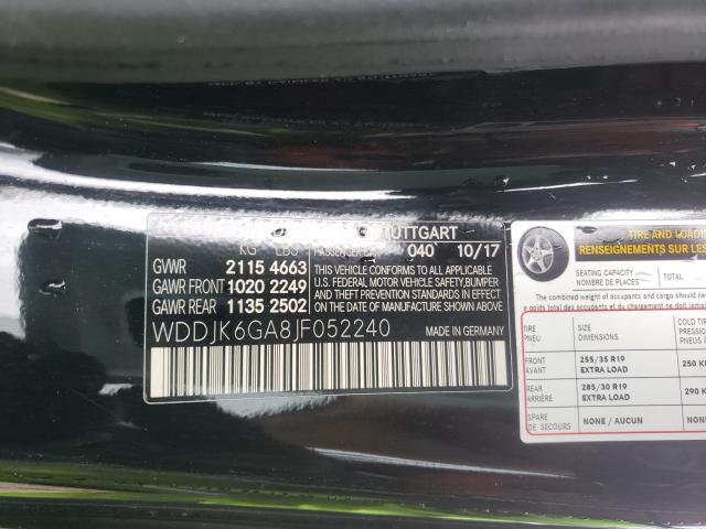 2018 MERCEDES-BENZ SL 450 WDDJK6GA8JF052240