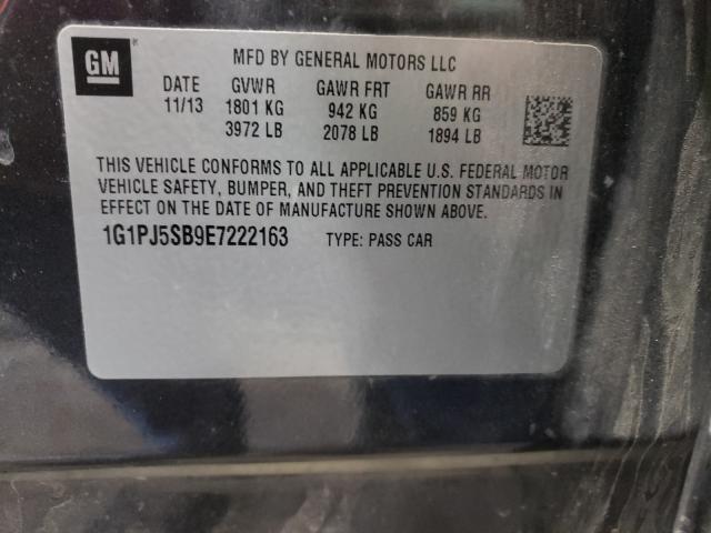2014 CHEVROLET CRUZE ECO 1G1PJ5SB9E7222163