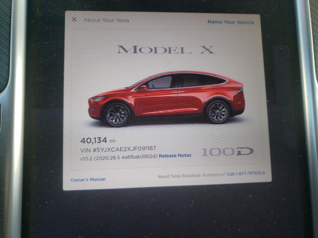 2018 TESLA MODEL X 5YJXCAE2XJF091187
