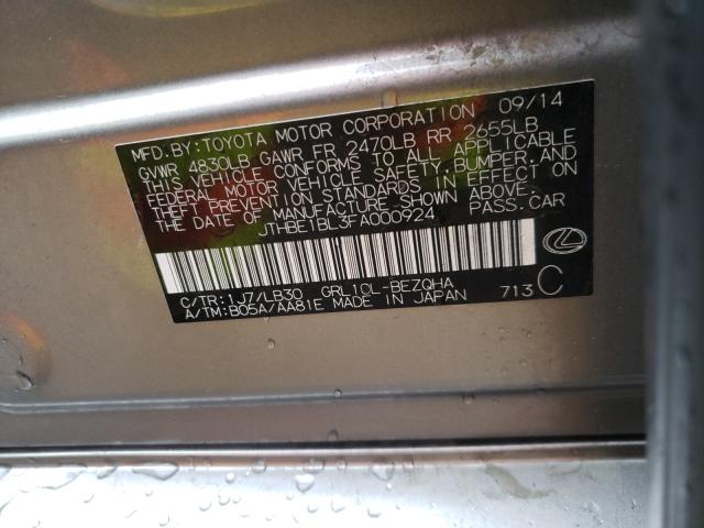 2015 LEXUS GS 350 - JTHBE1BL3FA000924