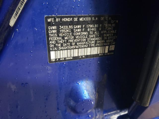 2015 HONDA FIT EX 3HGGK5G85FM759042