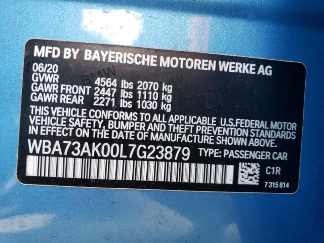2020 BMW 228XI - WBA73AK00L7G23879
