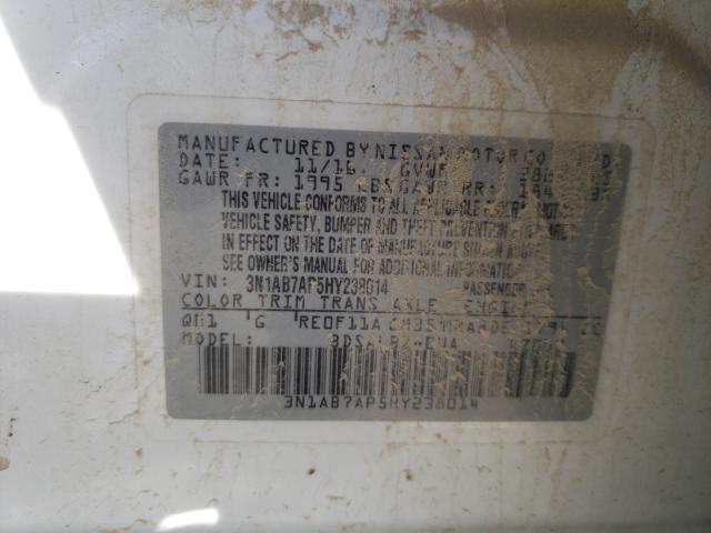 2017 NISSAN SENTRA S/S 3N1AB7AP5HY238014