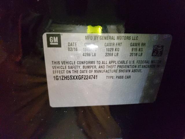 2016 CHEVROLET MALIBU PRE 1G1ZH5SXXGF224741