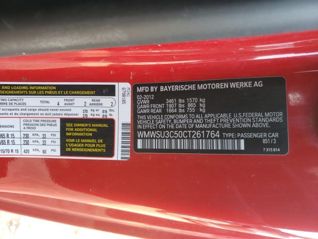 2012 MINI COOPER WMWSU3C50CT261764