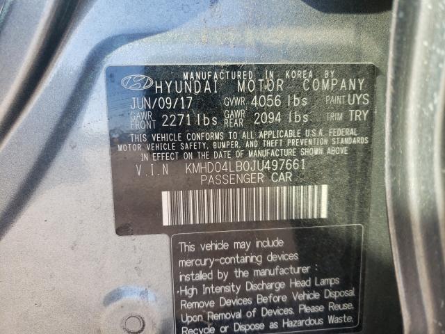 2018 HYUNDAI ELANTRA SP KMHD04LB0JU497661