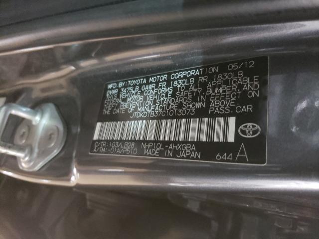 2012 TOYOTA PRIUS C JTDKDTB37C1013073