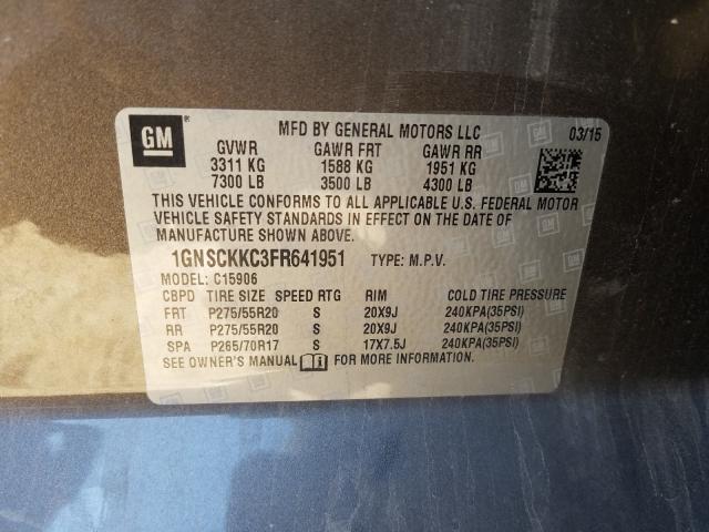 2015 CHEVROLET SUBURBAN C 1GNSCKKC3FR641951