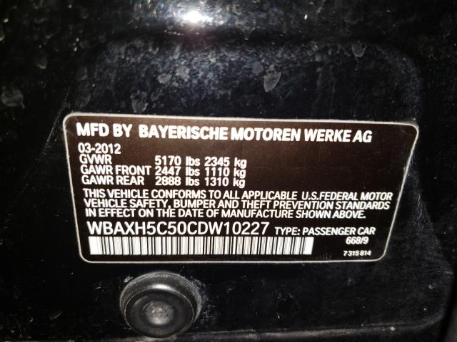 2012 BMW 528 XI WBAXH5C50CDW10227