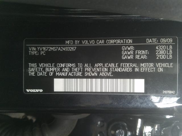 2010 VOLVO S40 T5 YV1672MS7A2493267