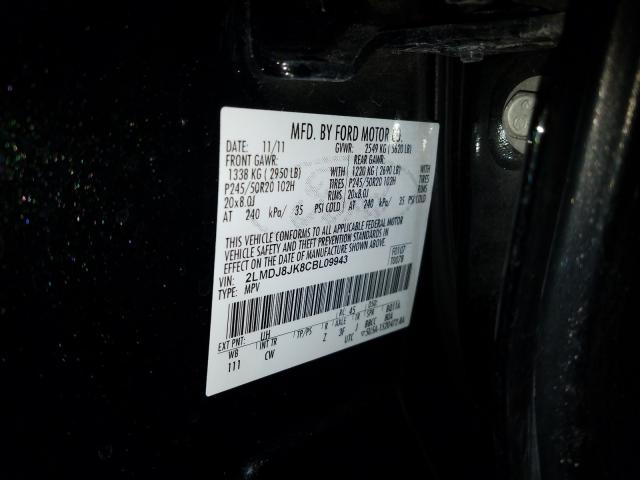 2012 LINCOLN MKX 2LMDJ8JK8CBL09943