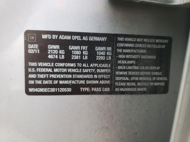 2011 BUICK REGAL CXL W04GN5EC3B1120530