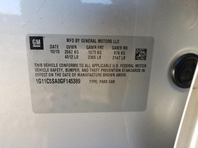 2016 CHEVROLET MALIBU LIM 1G11C5SA0GF145389