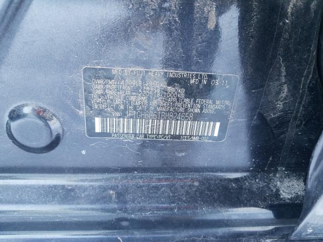 2011 SUBARU IMPREZA 2. JF1GH6B61BH824658