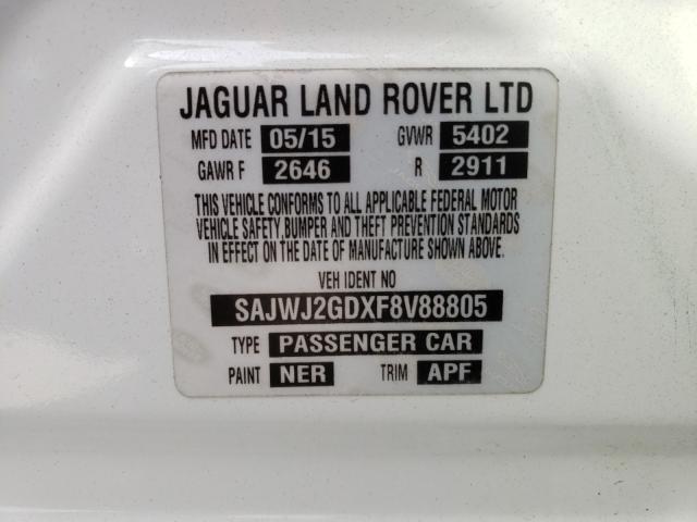 2015 JAGUAR XJL PORTFO SAJWJ2GDXF8V88805
