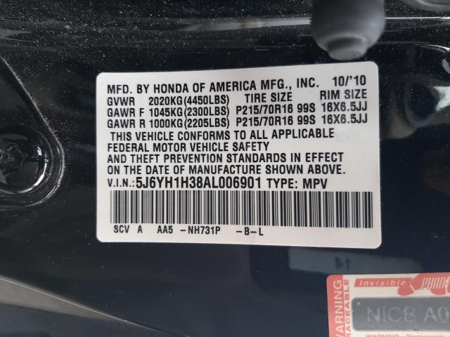 2010 HONDA ELEMENT LX 5J6YH1H38AL006901