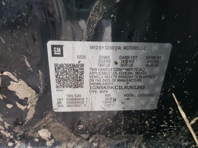 2020 CHEVROLET TAHOE K150 1GNSKBKC1LR261263
